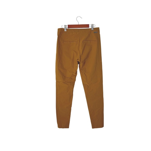 MDC 4 Way Stretch Slacks Golden Brown 36 S Ankle Zip Trousers - Picture 3 of 13